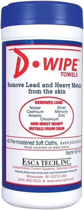 Wt-041 Branded Lead Remover Wipes 40 Count Per Canister Pack Of 1