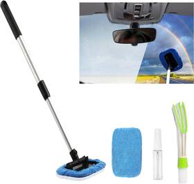 Branded01 313031756779 Car Windshield Cleaning Tool Inside Window Cleaner Defogger Brush Kit Microfiber