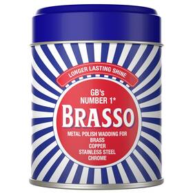 048688 Brasso Metal Polish Wadding 75g For Stainless Steel Brass And Chrome Cleaning