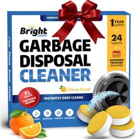 Bright Choice 850059528709 Garbage Disposal Cleaner And Deodorizer Tablets - 24 Pack Xl Citrus Foaming