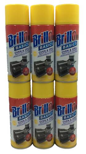 Brillo 810020280814 Oven And Grill Heavy Duty Cleaner 12oz 3x Action Pack Of 6 Cans