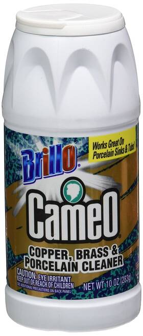 Brillo Cameo 070881311106 Copper Brass And Porcelain Cleaner 10oz Bottle For Cleaning Polishing