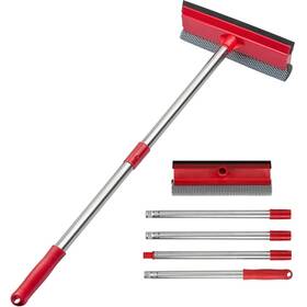 Guachuangqi-lanse-1 Bryquelin 15.9 Inch Window Squeegee For Car 2 In 1 Cleaner With Long Stainless Steel Handle