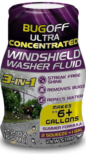 Bugoff 736324003600 Windshield Washer Fluid Ultra-concentrated
