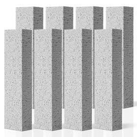 Buksuk 766997516015 8 Pack Pumice Stone Gray For Toilet Bowl Cleaning Scouring Sti
