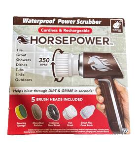 R1-0524 Bulbhead Ruby Horsepower - Power Scrubber Waterproof Cordless Rechargeable New