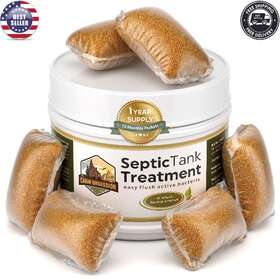 8541814698 Cabin Obsession Septic Tank Treatment - 1 Year Supply Of Dissolvable Easy Flush Live Bacteria Pa