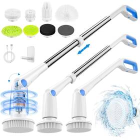 Cakila 198168033296 Electric Spin Scrubber Cordless Shower Cleaning Brush With 7 Replaceab