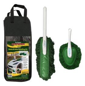 62455 California Car Duster Detailing Combo With Plastic Handle And Green Mop