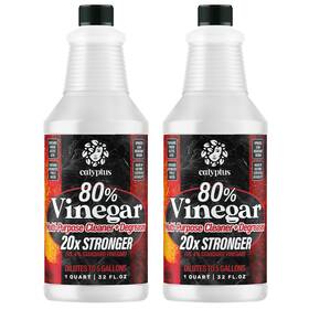 Calyptus-vinegar-80-32oz-2x Calyptus 80% Pure Concentrated Vinegar Ultra-performance 20x Power Technical Gra