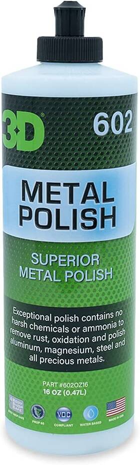 Car Care Products 445036587546 Metal Polish - Heavy Duty Multi Purpose Cleaner Restorer And Protectant