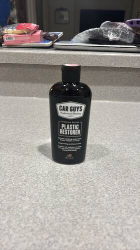 Car Guys 850020148110 Plastic Restorer Kit 8oz Bottle Revive Rubber Vinyl Trim