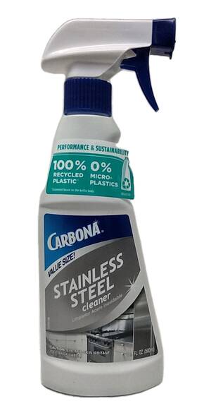 B21238 Carbona Lot 2 Stainless Steel Cleaner Spray 16.8 Oz Brand New