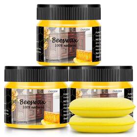 Cargen 788634301143 3 Pcs Wood Seasoning Beewax Natural Traditional Wax Multip