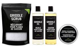 Caron & Doucet 628308949922 Ultimate Griddle Set Seasoning Oil Soap And Salt Scrub 100% Plant-based
