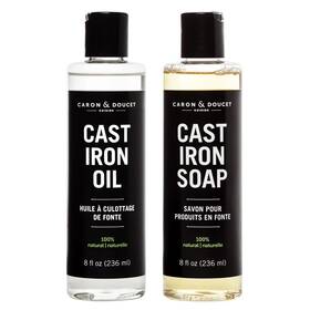 Fpbucsc001 Caron & Doucet Cast Iron Cleaning And Conditioning Set Seasoning Oil Soap 100%