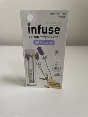 Casabella 028484004697 Infuse All Purpose Spray Bottle Refill Lavender Lemon .33oz
