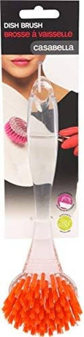 139237 Casabella Round Brush Scrubber 1ea Assorted Colors