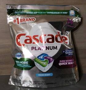 Cascade 037000586456 Platinum Dishwasher Pods Fresh Scent 14 Action Pacs New