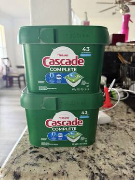 06070 Cascade Complete Actionpacs Dishwasher Detergent Pods Fresh Scent 43-ct