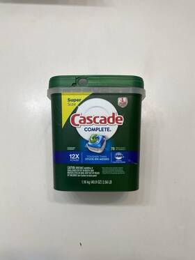 066638 Cascade Dishwasher Detergent - 78 Count Complete Fresh Scented Actionpacs With Dawn