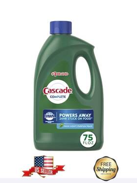 Cascade 079168938750 Dishwasher Gel Detergent Complete With Dawn 75 Oz Fresh Scent