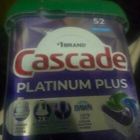 30772115602 Cascade Platinum Plus Dishwasher Detergent Pods 52 Fresh Scent