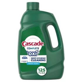 Cascade 313090770785 Complete Gel Oxi Dishwasher Detergent - 125 Fl. Oz Superior Cleaning