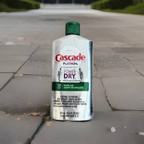 Cascade 445029424407 Platinum Power Dry Dishwasher Rinse Aid 16.0 -fl Oz Original Formula