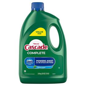 80354945 Cascade Complete Dishwashing Detergent Gel Fresh Scent 120 Oz. 4/carton 53987