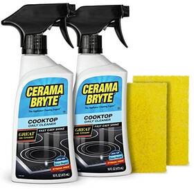 Cerama Bryte 748598246027 Daily Spray Cooktop And Stove Top Cleaner For Glass Pads Combo Kit - Cerami