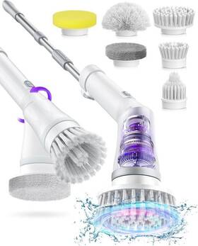 Cerave 3606000537606 6 In 1 Electric Scrubber Spin Turbo Cordless Cleaning Brush Bathroom Us