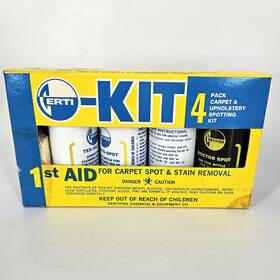 944-072 Certified Chemical & Equipment Co Cert-kit 4 Pack Carpet Upholstery Spotting Kit Cleaner Yellow
