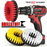 Ch-5in-3pac-wh-yel-rd Drillstuff Cleaning Supplies Drill Brush Leather Cleaner Shower 696585955448