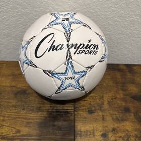 Viper5 Champion Sports 8.5 Inch - 9 Diameter No. 5. Size Soccer Ball White New