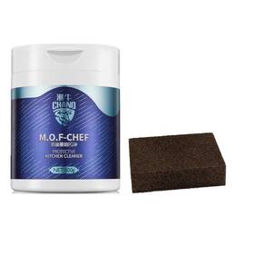 Chano 975559670056 Kitchen Degreaser Stove Cleaner Paste With Sponge Heavy Duty Stain Remover 500g