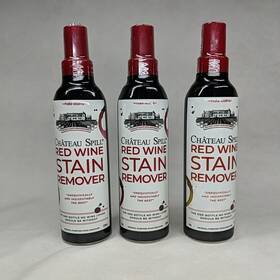 Chateau Spill 865169000106 Red Wine Stain Remover Spray - 4 Fl Oz 3 Pack New Sealed Chateau Spill 865169000106 Red Wine Stain Remover Spray - 4 Fl Oz 3 Pack New Sealed
