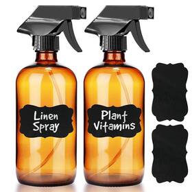 Ahrd500 Chefs Star Amber Glass Bottles Spray For Cleaning Solutions