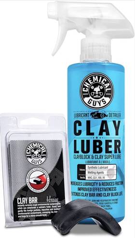 Chemical Guys Cly Kit 1 Heavy Duty Clay Bar And Luber Synthetic Lubric New