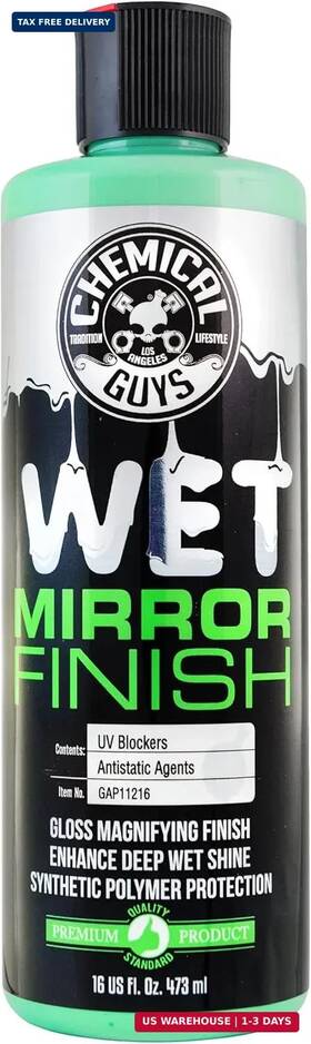 Chemical Guys Gap11216sw Wet Mirror Finish High Gloss Glaze - Reflective Shine Enhancer And C