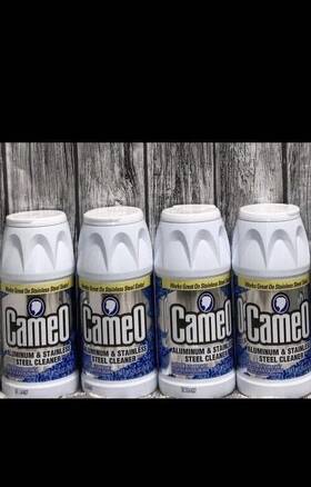 Cm-06800-01 Church Dwight Lot Of 4 Cameo Aluminum And Stainless Steel Cleaner Original Old Formula 10oz Each
