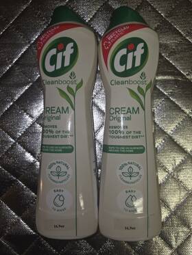 Cif Cleanboost 720181396816 All Purpose Clean Boost Surfaces Cream Original 16.9 Lot Of 2