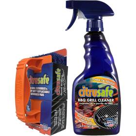 Citrusafe 656103078455 Grill Cleaning Kit - Bbq Cleaner 16oz And Scrubber