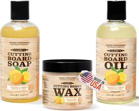 00810074669696 Clarks 810074669696 Cutting Board Oil 12oz Wood Wax 6oz And Cleaner Set Food-minera