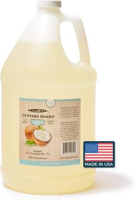 Clarks 853324008074 Cutting Board Coconut Oil 1 Gallon - Made With Fractionated O