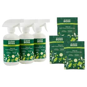 Clean Boss 810157093875 6 Joy Eat Cleaner Fruit And Veggie Natural Wash Preserver Sealed Pump