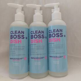 Clean Boss 850030073174 3 By Joy Dish Soap Very Berry 100% Natural 8 Oz Infused Aloe Coconut