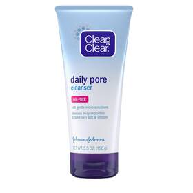 38137002367 Clean & Clear And Daily Pore Facial Cleanser For Soft Smooth Skin Oil-free Acne Fa
