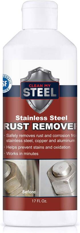 B570 Clean My Steel Remover And Cleaner Nsf Approved Safe For Food Areas. Non-toxic Stainless