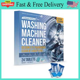 Cleanhike 705353376177 Washing Machine Cleaner Descaler Tablets - 24 1 Year Supply Eco-frien